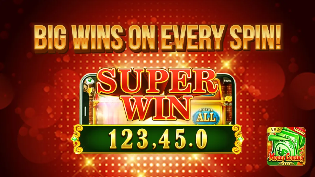 Exciting slot machine with golden coins and flashing lights